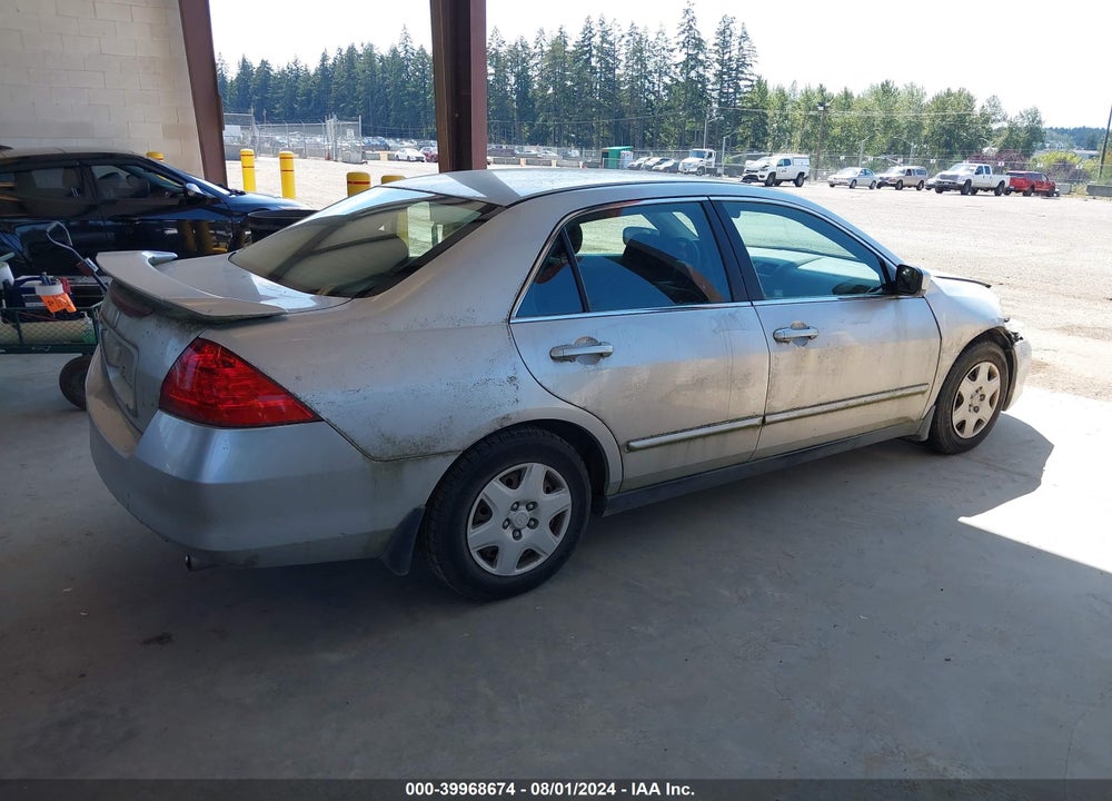 2007 HONDA ACCORD 2.4 LX VIN: 1HGCM56487A003095