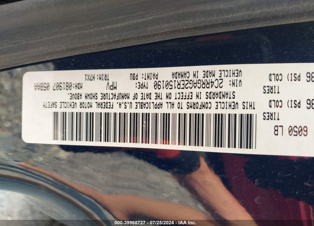 2014 RAM CARGO TRADESMAN VIN: 2C4RRGAG2ER150190