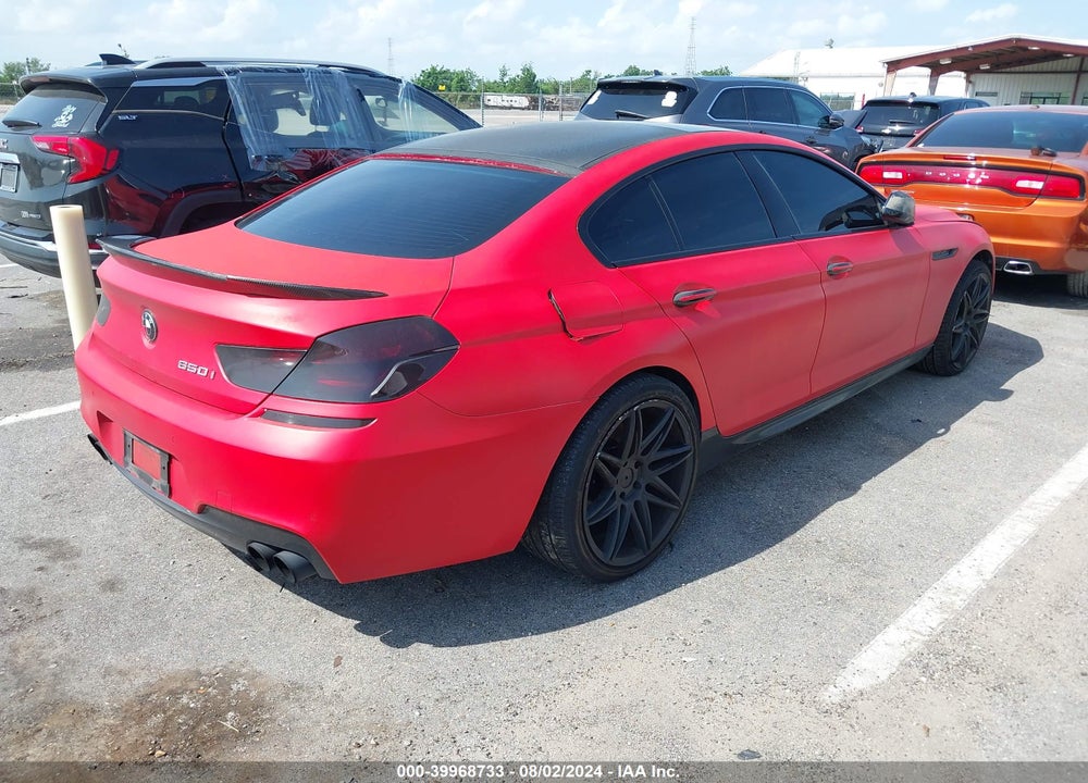 2014 BMW 650I GRAN COUPE XDRIVE VIN: WBA6B4C56ED760255