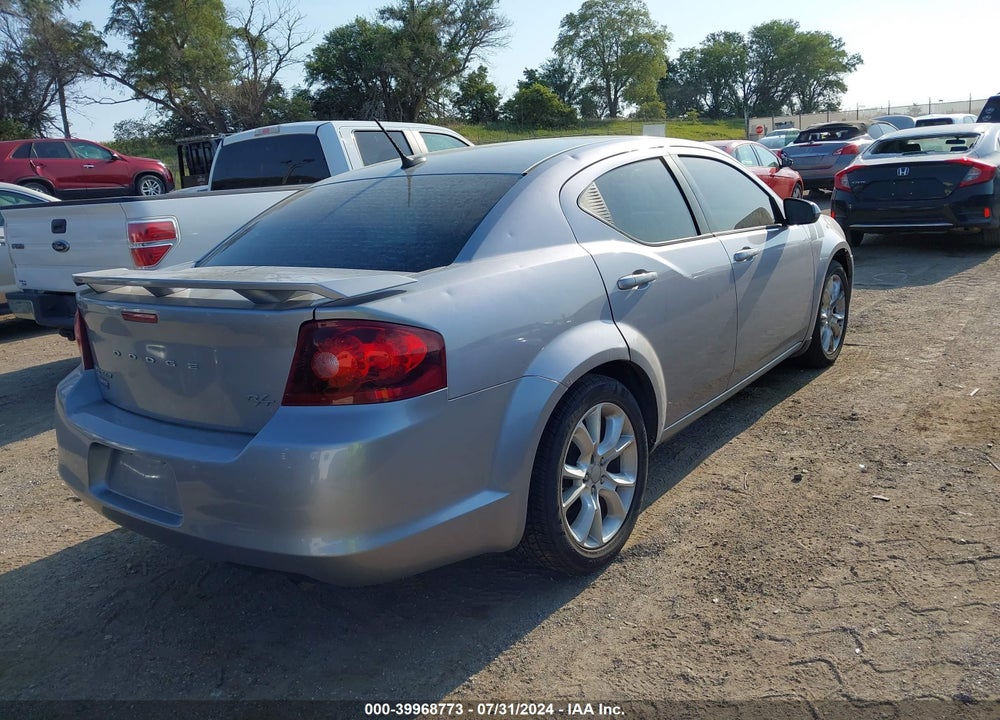 2014 AVENGER DODGE  R/T VIN: 1C3CDZBG4EN136582