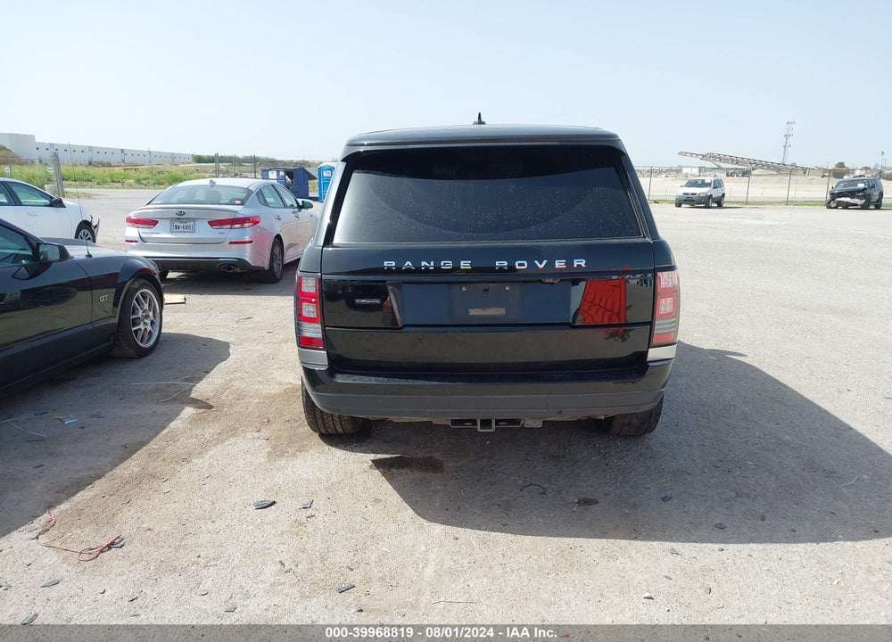 2016 LAND ROVER RANGE ROVER 5.0L V8 HOLLAND HOLLAND/5.0L V8 SUPERCHARGED AUTOBIOGRAPHY VIN: SALGV3EF6GA313260