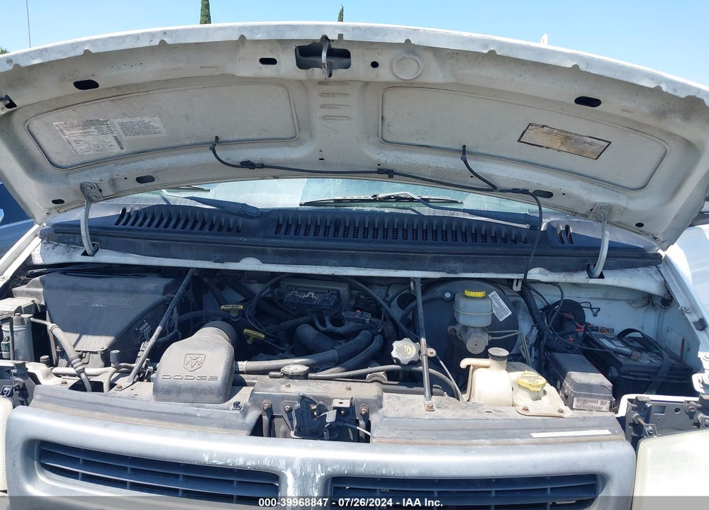 2002 DODGE RAM VAN 2500 VIN: 2B7JB21T82K124215