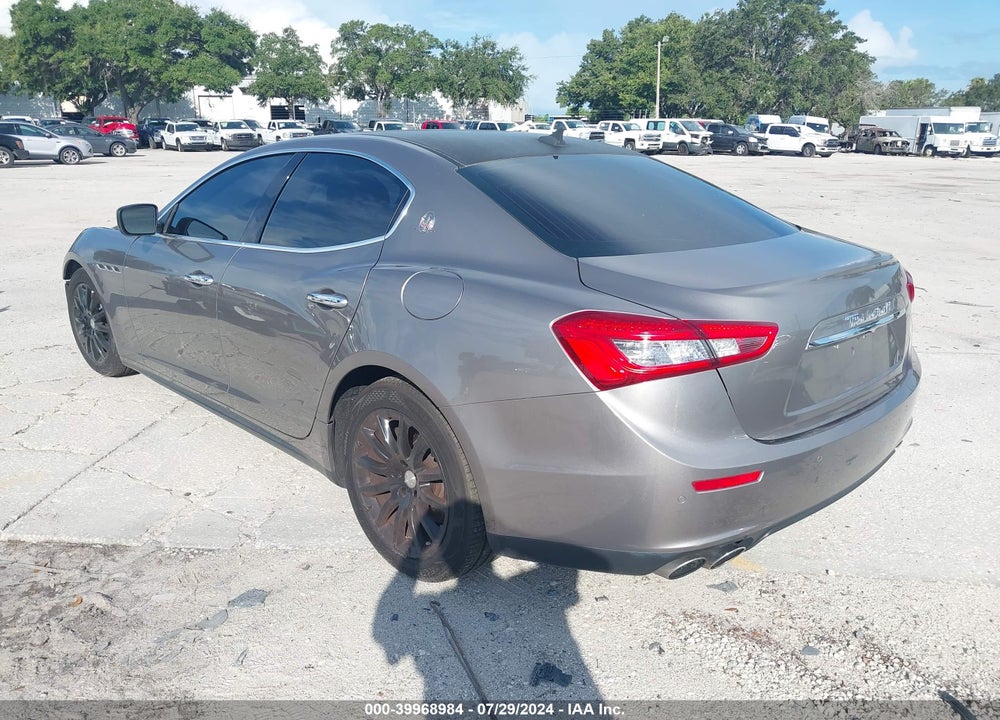 2014 MASERATI GHIBLI S Q4 VIN: ZAM57RTA3E1091627