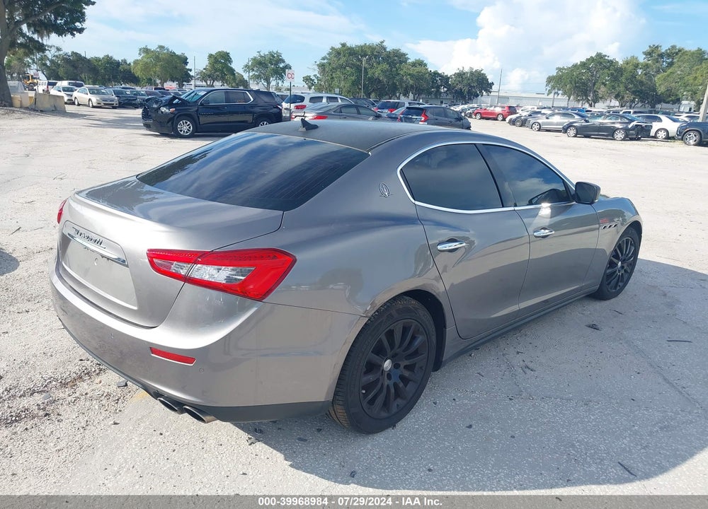 2014 MASERATI GHIBLI S Q4 VIN: ZAM57RTA3E1091627