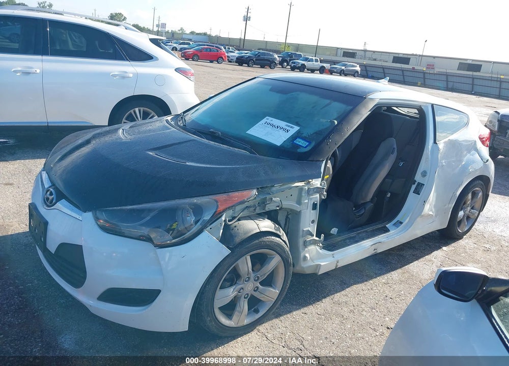 2013 HYUNDAI VELOSTER BASE W/GRAY VIN: KMHTC6AD9DU179643