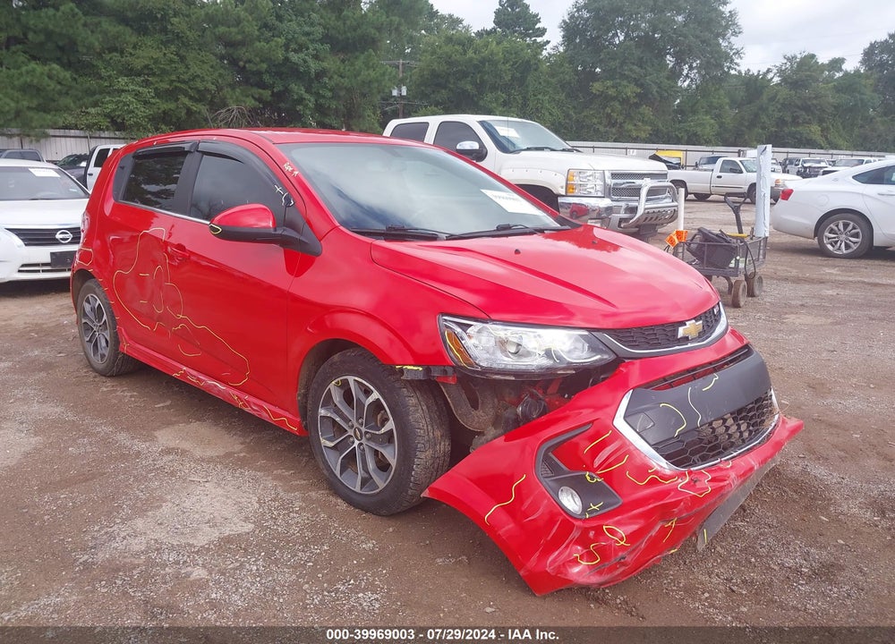 2017 CHEVROLET SONIC LT AUTO VIN: 1G1JD6SH8H4153561