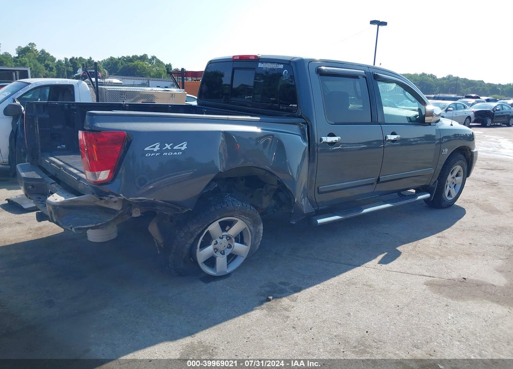 2004 NISSAN TITAN XE VIN: 1N6AA07B74N532991