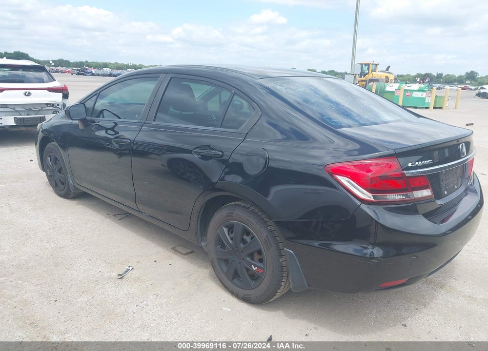 2014 HONDA CIVIC LX VIN: 2HGFB2F5XEH502778