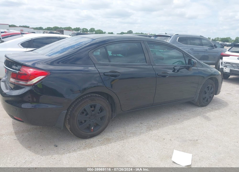 2014 HONDA CIVIC LX VIN: 2HGFB2F5XEH502778