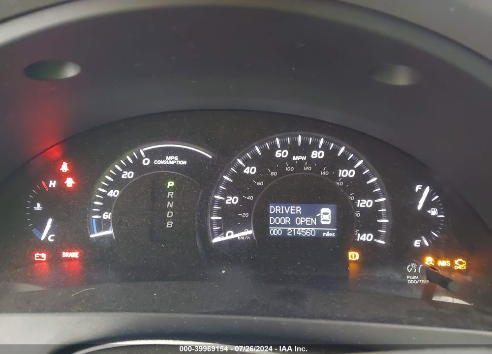 2007 TOYOTA CAMRY HYBRID VIN: JTNBB46K273037932