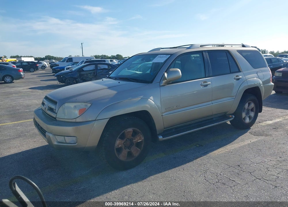 2004 TOYOTA 4RUNNER LIMITED V8 VIN: JTEBT17R240037112