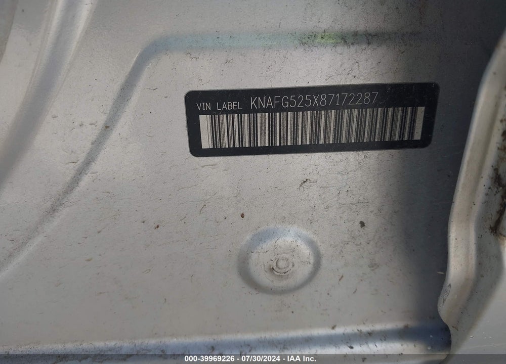 2008 KIA RONDO LX VIN: KNAFG525X87172287
