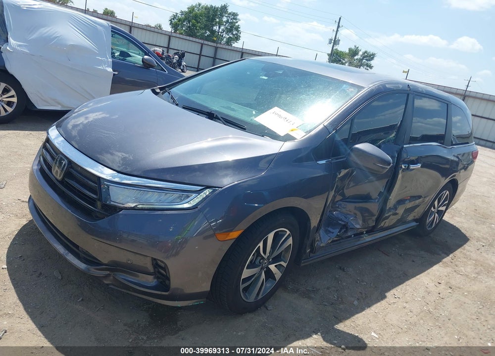 2022 HONDA ODYSSEY TOURING VIN: 5FNRL6H89NB037696