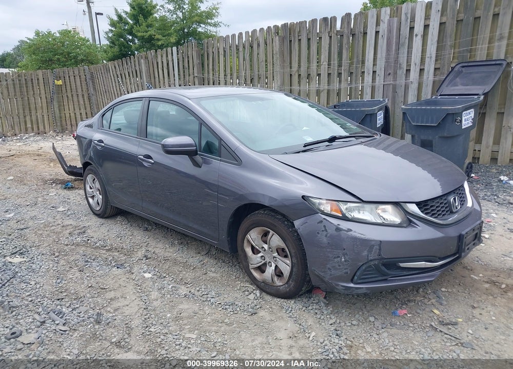2014 HONDA CIVIC LX VIN: 2HGFB2F50EH523042