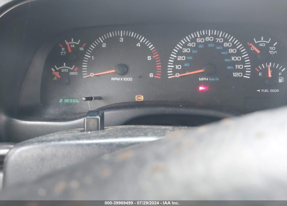 1999 DODGE DAKOTA SLT/SPORT VIN: 1B7GL22XXXS154578