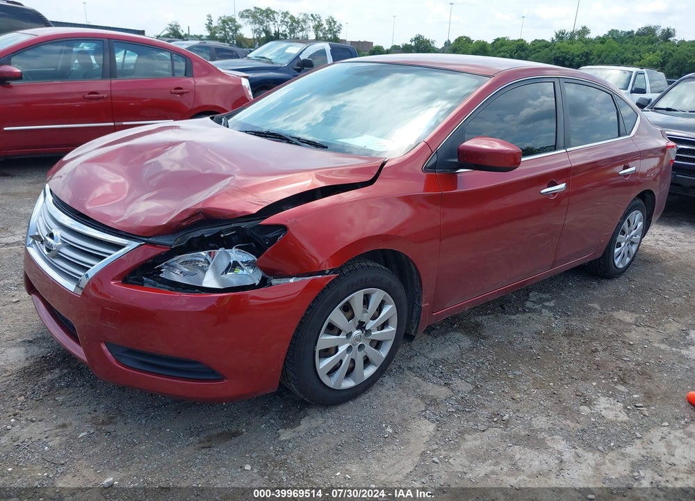 2015 NISSAN SENTRA SV VIN: 3N1AB7AP1FY354503