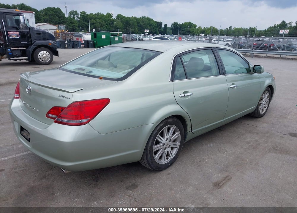 2008 TOYOTA AVALON LIMITED VIN: 4T1BK36B58U276929