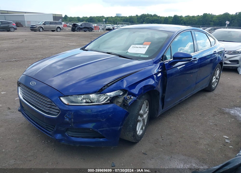 2014 FORD FUSION SE VIN: 3FA6P0H70ER148542