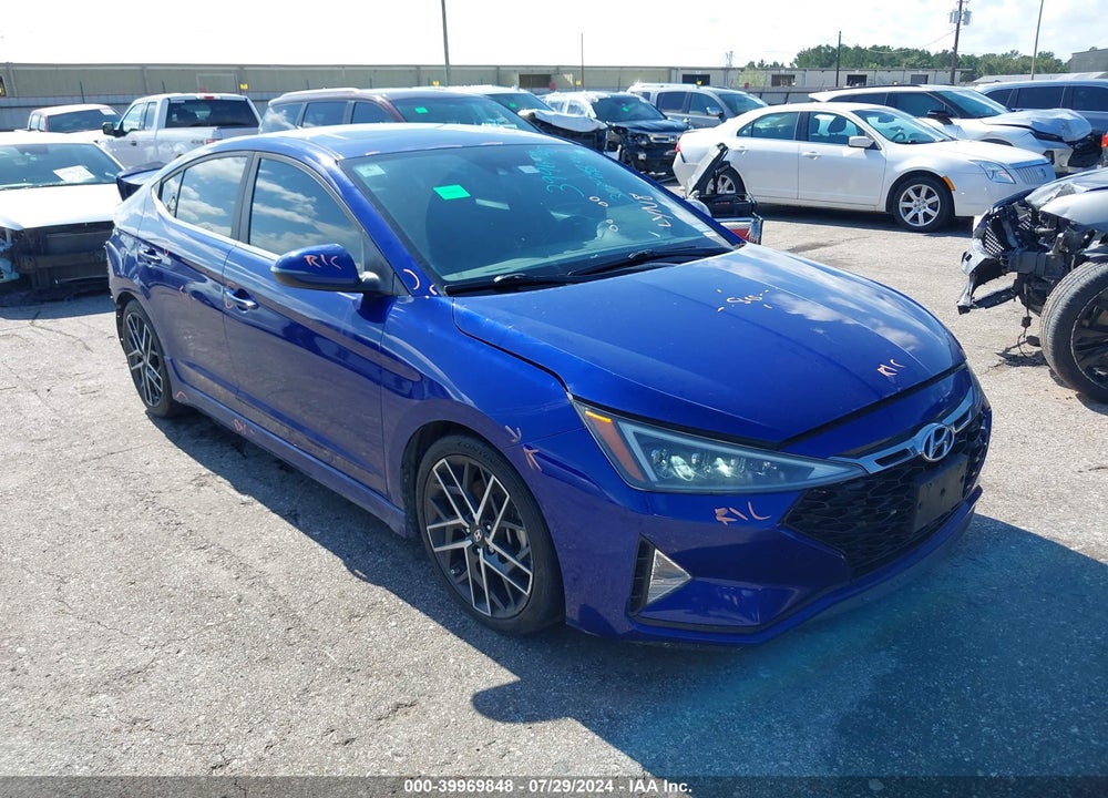 2019 HYUNDAI ELANTRA SPORT VIN: KMHD04LB9KU819926