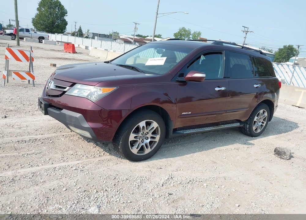 2008 ACURA MDX TECHNOLOGY PACKAGE VIN: 2HNYD28478H519784