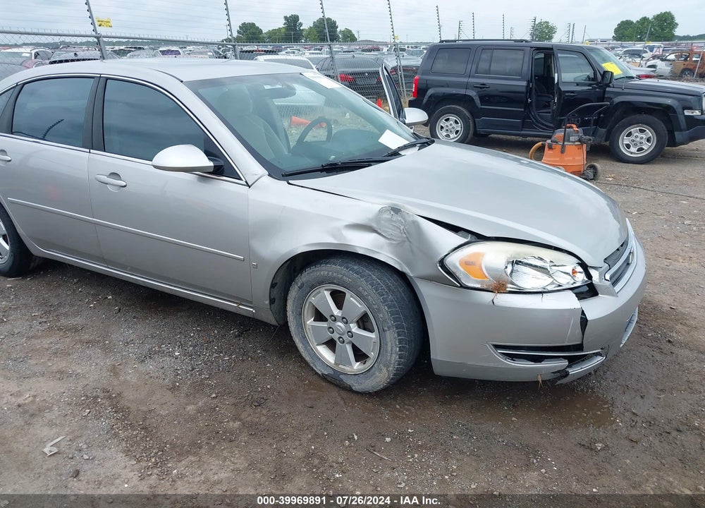 2007 CHEVROLET IMPALA LT VIN: 2G1WT58K179280167
