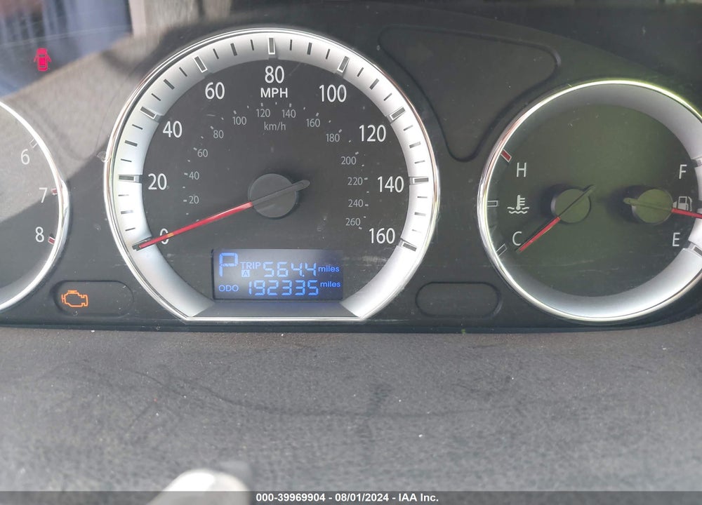 2009 HYUNDAI SONATA GLS VIN: 5NPET46C29H485585