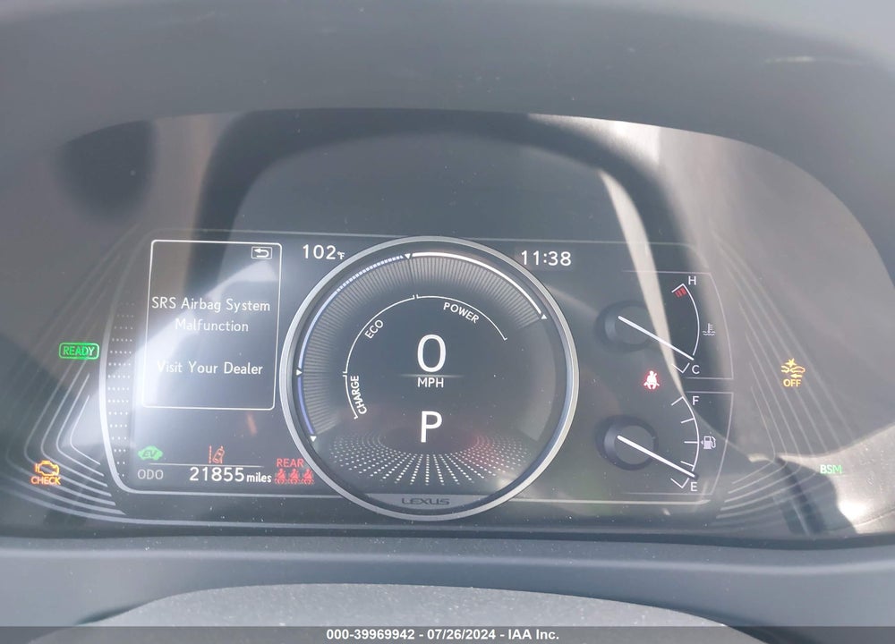 2020 LEXUS UX 250H VIN: JTHP9JBHXL2026786