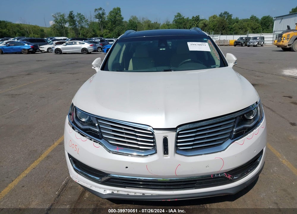 2016 LINCOLN MKX RESERVE VIN: 2LMTJ8LP7GBL22306