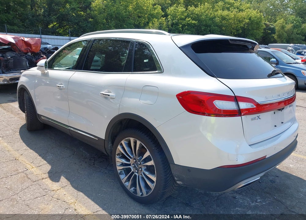 2016 LINCOLN MKX RESERVE VIN: 2LMTJ8LP7GBL22306