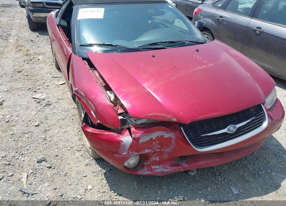 2000 CHRYSLER SEBRING JXI VIN: 3C3EL55H2YT315216