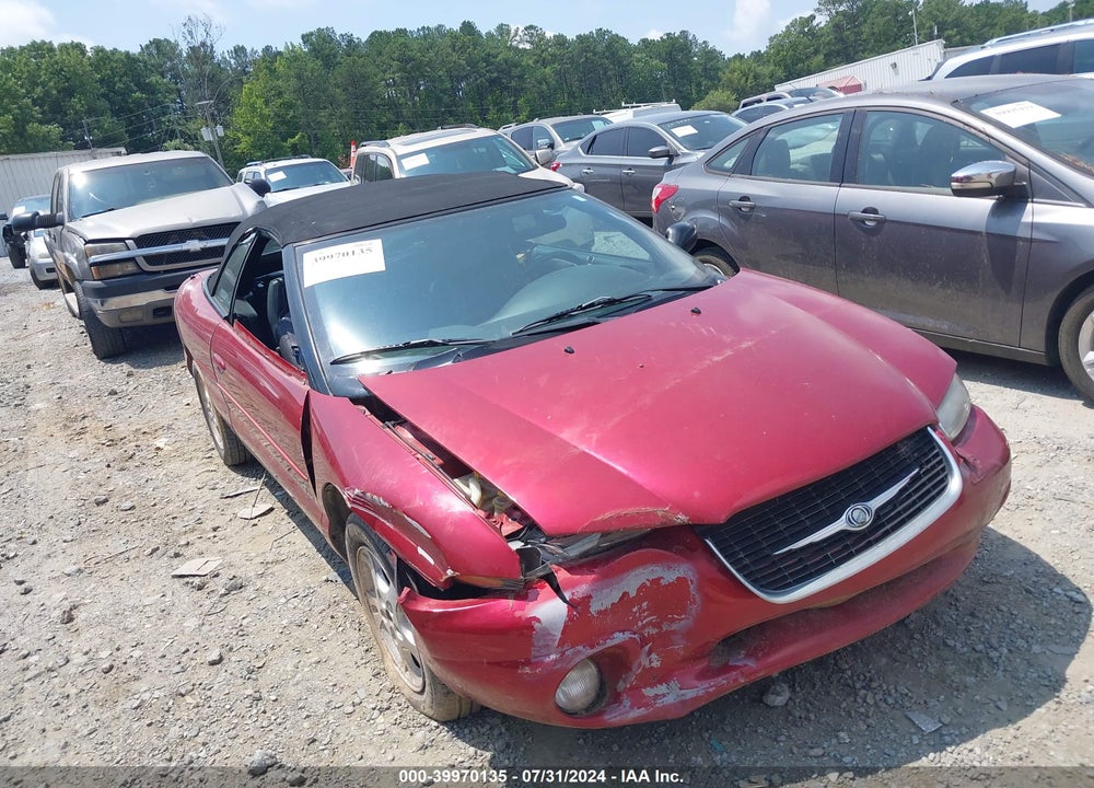 2000 CHRYSLER SEBRING JXI VIN: 3C3EL55H2YT315216