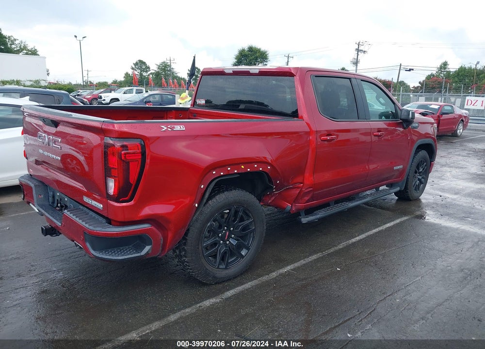 2021 GMC SIERRA 1500 4WD SHORT BOX ELEVATION VIN: 3GTU9CEDXMG175913