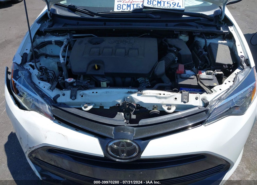 2018 TOYOTA COROLLA LE VIN: 5YFBURHE2JP759970