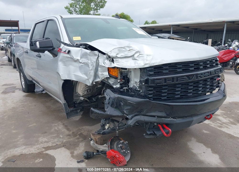 2021 CHEVROLET SILVERADO 1500 4WD SHORT BED CUSTOM TRAIL BOSS VIN: 1GCPYCEF5MZ387281