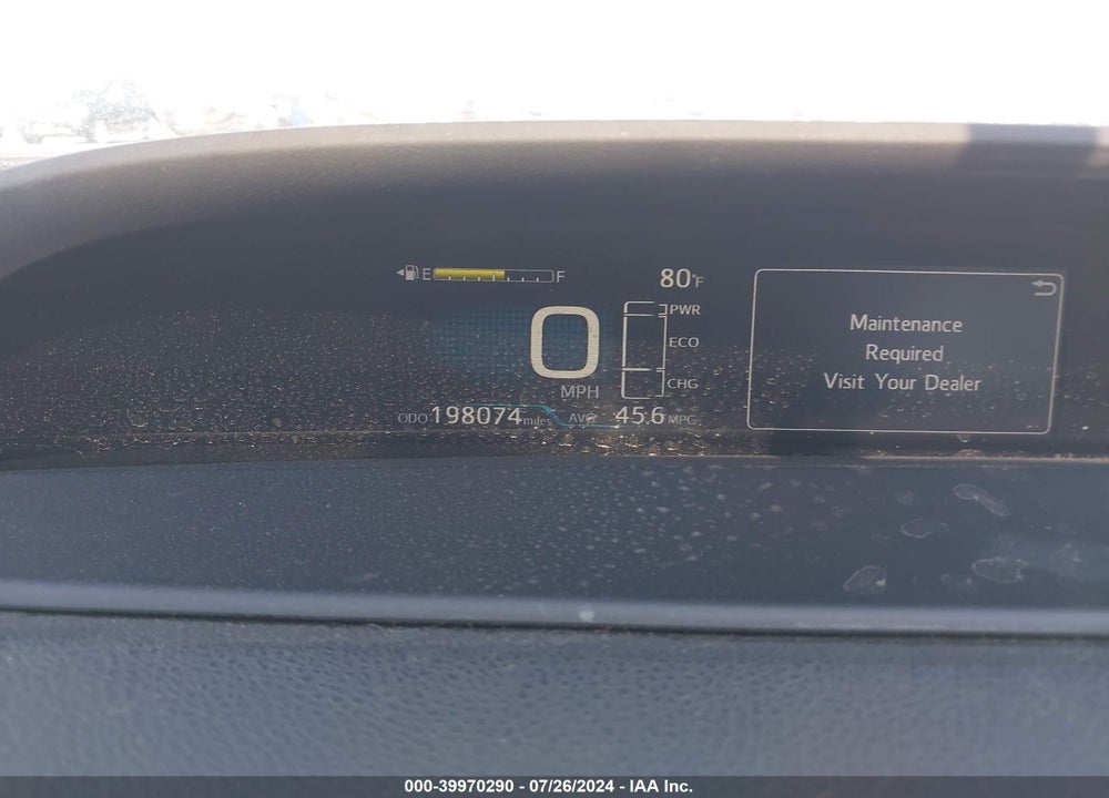 2016 TOYOTA PRIUS TWO VIN: JTDKBRFU9G3019902
