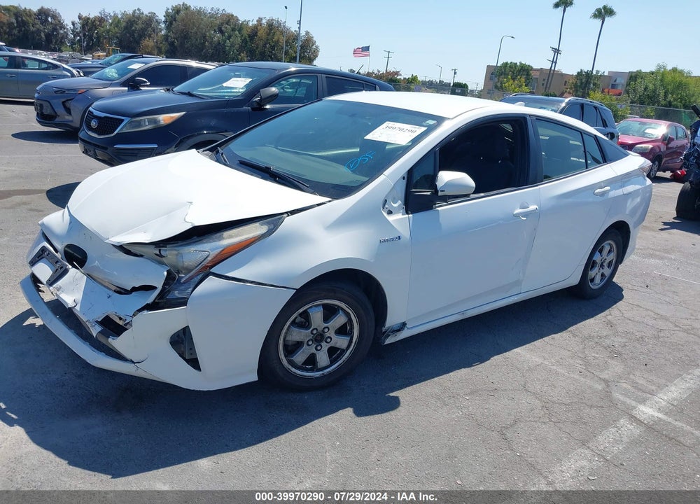 2016 TOYOTA PRIUS TWO VIN: JTDKBRFU9G3019902
