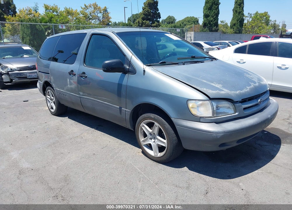 2000 TOYOTA SIENNA CE VIN: 4T3ZF19C4YU231371