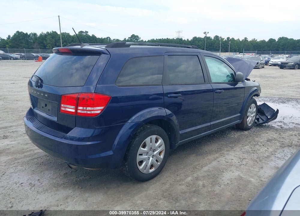 2018 DODGE JOURNEY SE VIN: 3C4PDCAB8JT382030