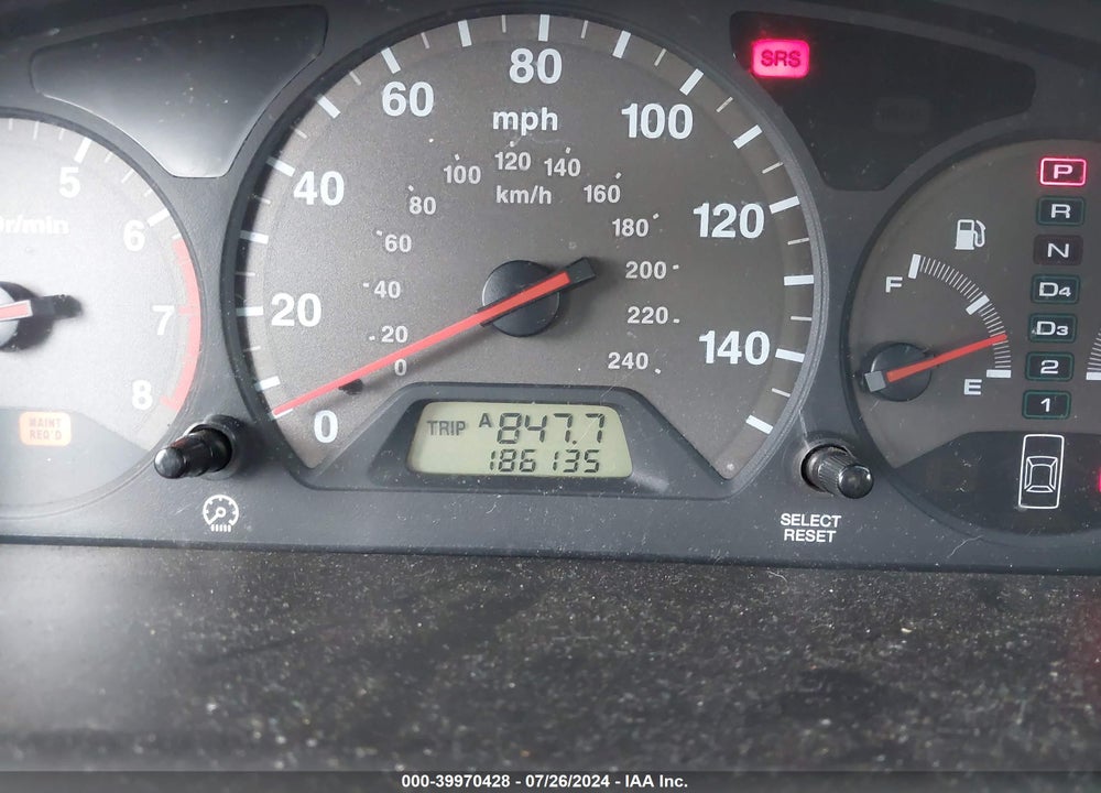 2002 HONDA ACCORD 3.0 EX VIN: 1HGCG225X2A024141