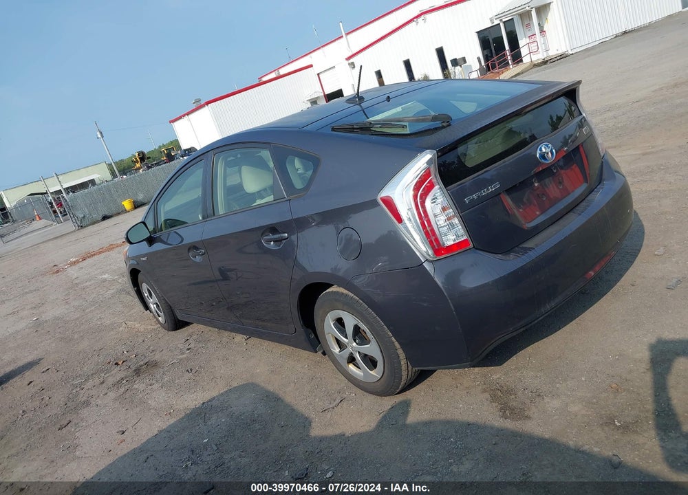 2012 TOYOTA PRIUS THREE VIN: JTDKN3DU3C1554012