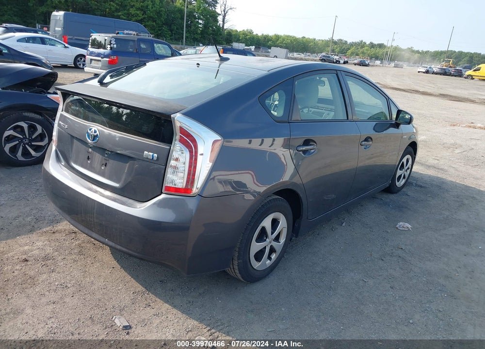 2012 TOYOTA PRIUS THREE VIN: JTDKN3DU3C1554012