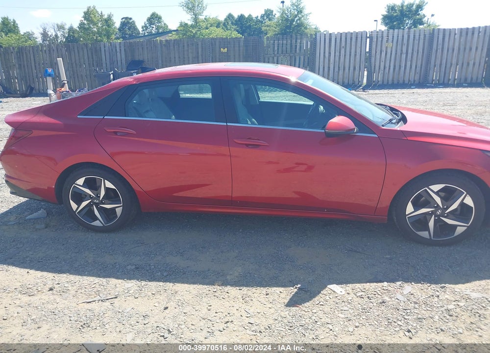 2021 HYUNDAI ELANTRA LIMITED VIN: KMHLP4AG0MU139230