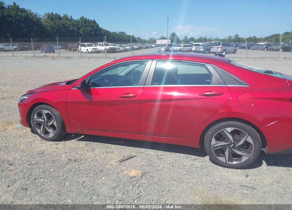 2021 HYUNDAI ELANTRA LIMITED VIN: KMHLP4AG0MU139230