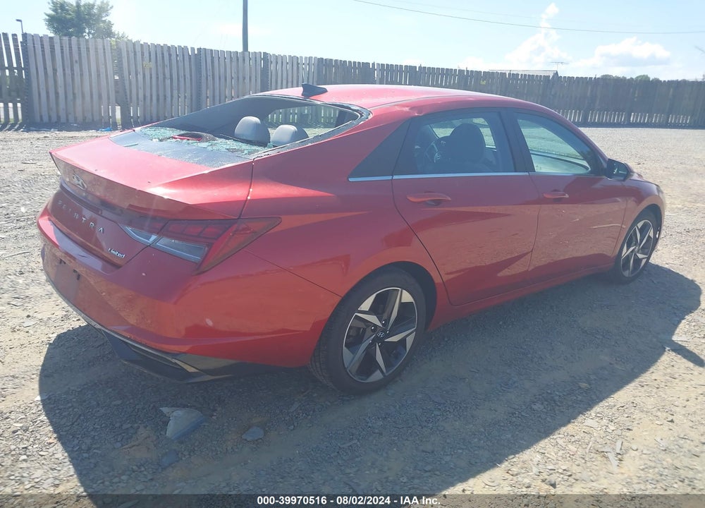 2021 HYUNDAI ELANTRA LIMITED VIN: KMHLP4AG0MU139230