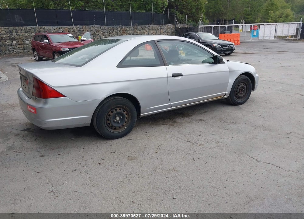 2002 HONDA CIVIC DX VIN: 1HGEM22262L025654
