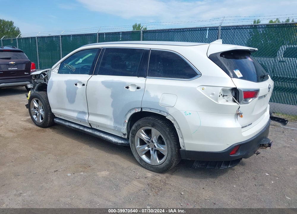 2014 TOYOTA HIGHLANDER LIMITED V6 VIN: 5TDDKRFH3ES034757