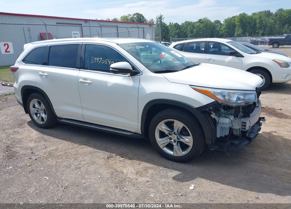 2014 TOYOTA HIGHLANDER LIMITED V6 VIN: 5TDDKRFH3ES034757