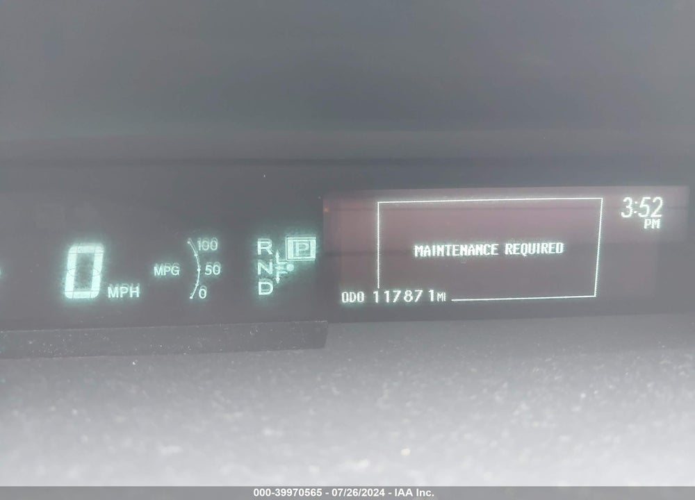 2013 TOYOTA PRIUS TWO VIN: JTDKN3DUXD1698545
