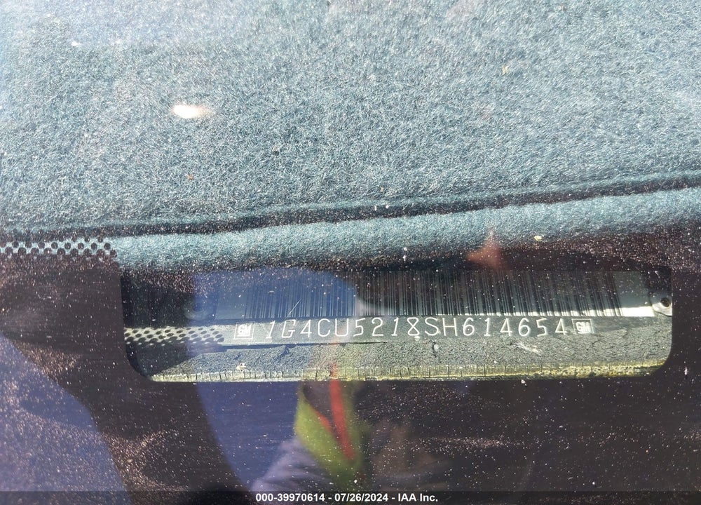 1995 BUICK PARK AVENUE ULTRA VIN: 1G4CU5218SH614654