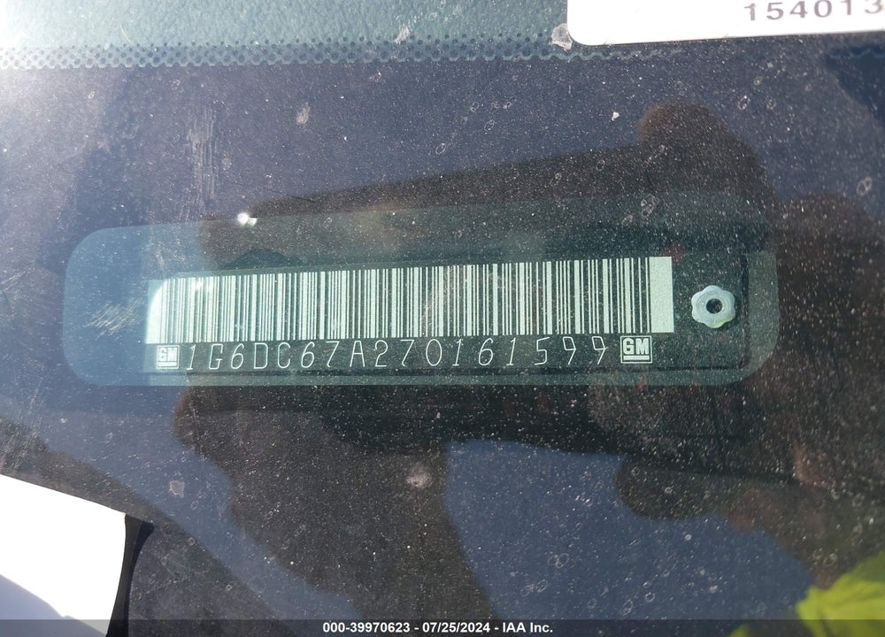 2007 CADILLAC STS V8 VIN: 1G6DC67A270161599